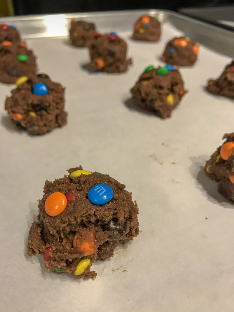 Double Chocolate M&M Cookies