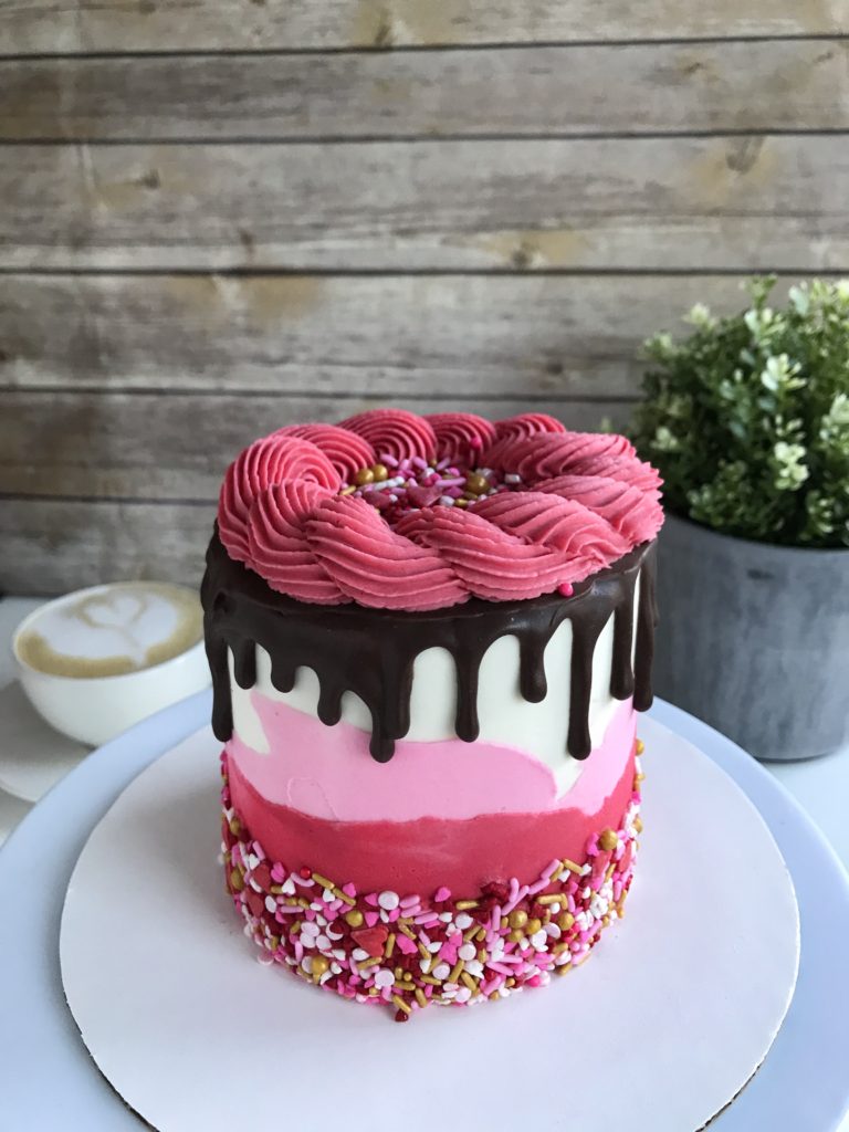 Valentine's Day Dessert Menu Cake