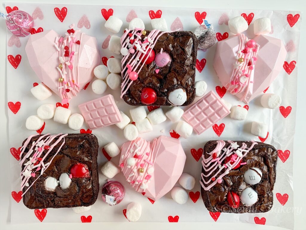 Heart Cake Pops and Brownies