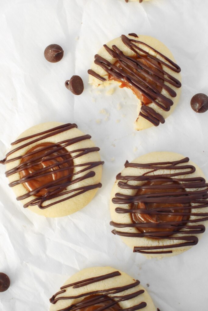 Dulce de Leche Shortbread Thumbprint Cookies