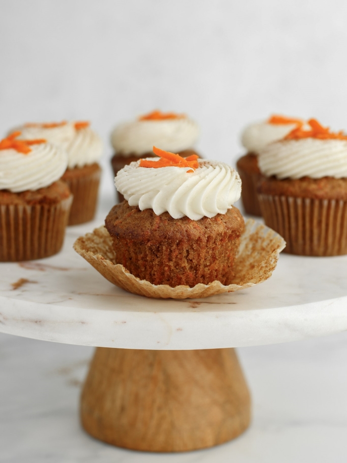 Carrot Cupcakes with Cream Cheese Frosting