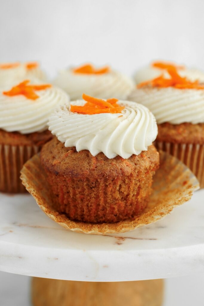 Carrot Cupcakes with Cream Cheese Frosting