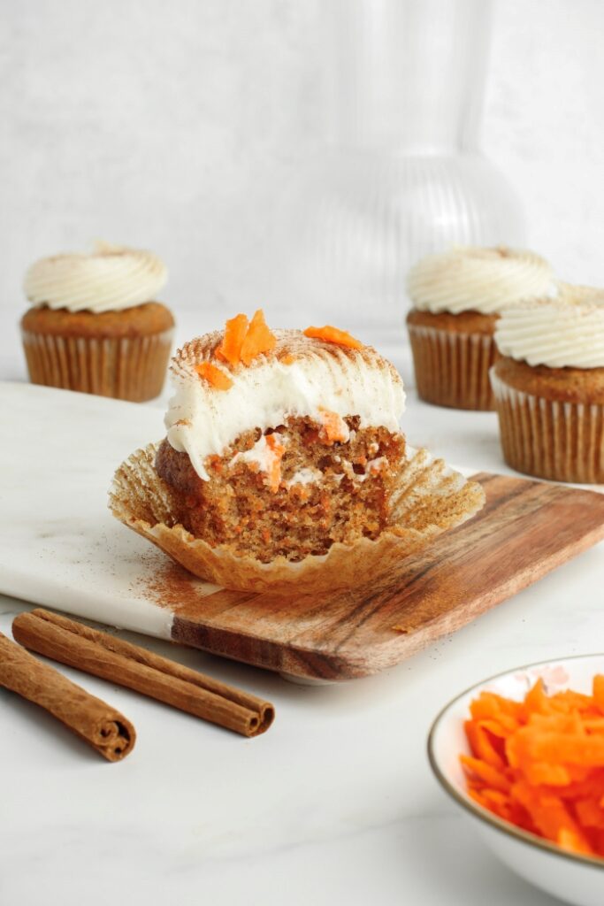 Carrot Cupcakes with Cream Cheese Frosting