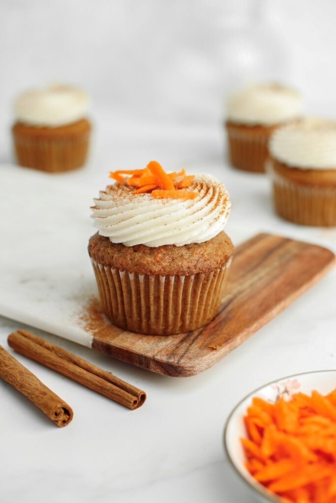 Carrot Cupcakes with Cream Cheese Frosting