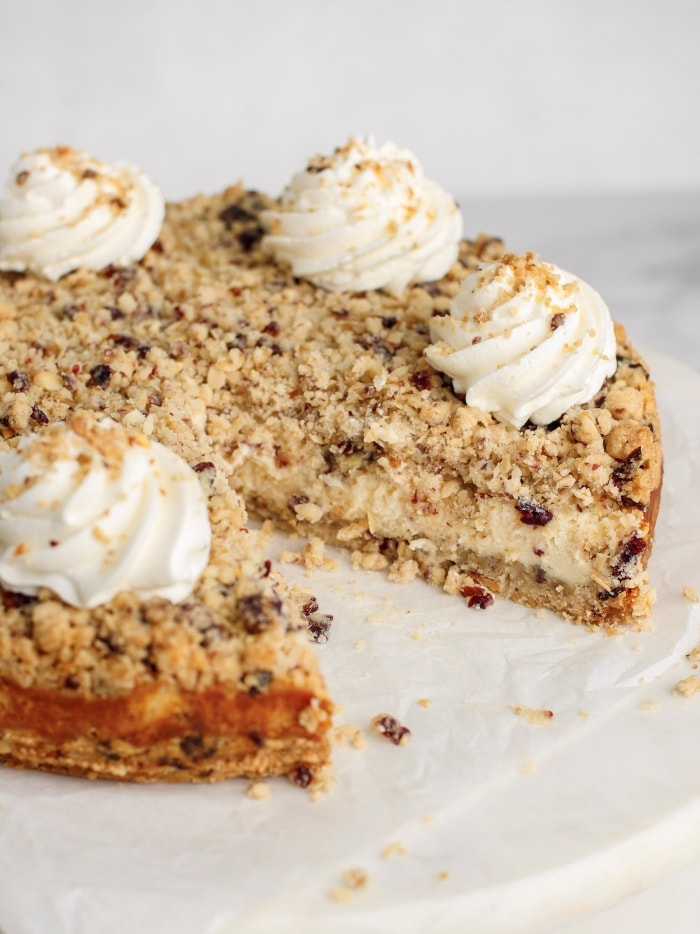 Cranberry Crumb Cheesecake