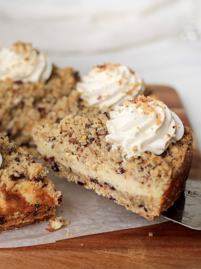 Cranberry Crumb Cheesecake