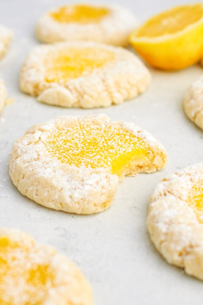 Lemon Curd Gooey Butter Cookies