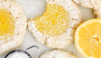 Lemon Curd Gooey Butter Cookies
