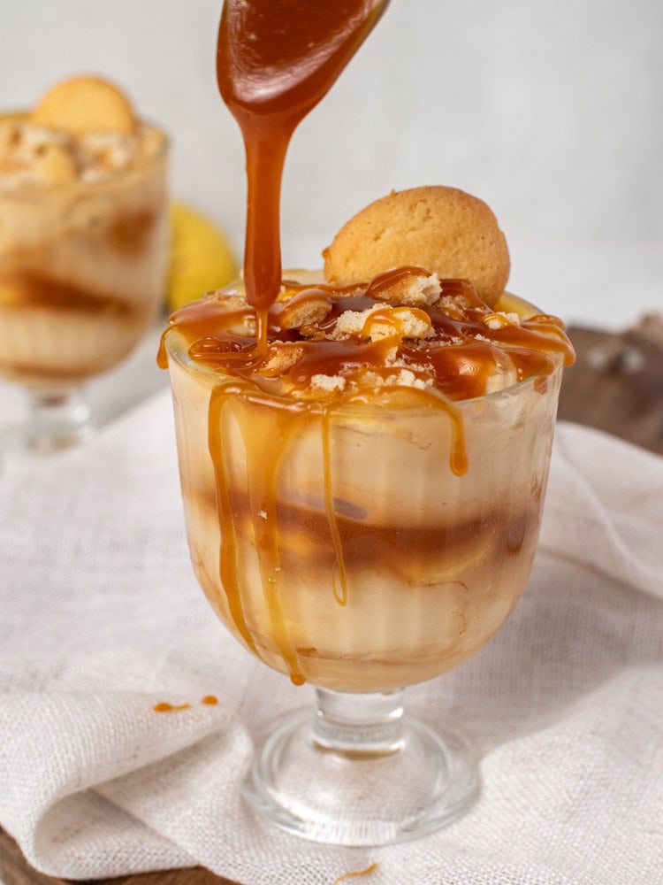 Salted Caramel Banana Pudding