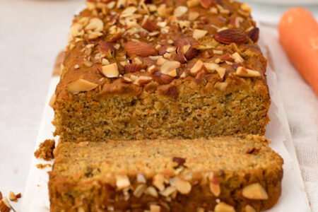 banana carrot cake bread gf vegan